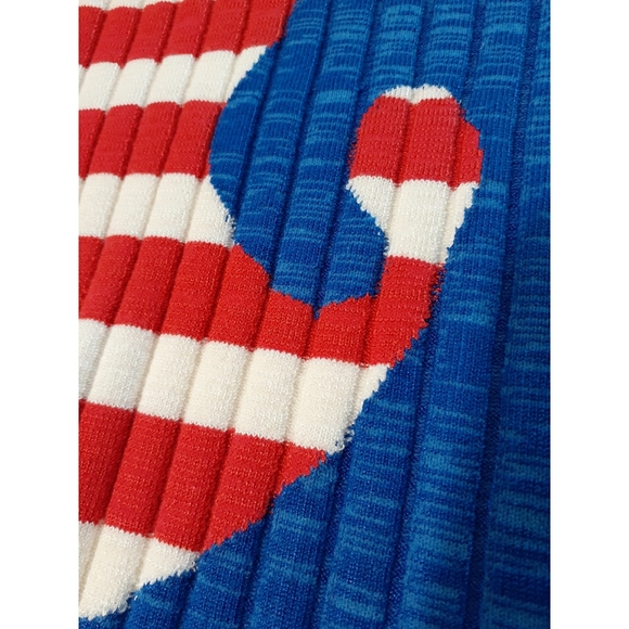 💎NWT 525 America Sun & Wave Red Striped Sweater - Picture 4 of 9